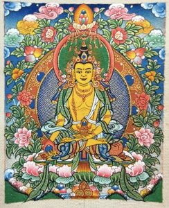 编号118-2881920：彩绘小唐卡-地藏王菩萨（长方形·5*4CM左右）