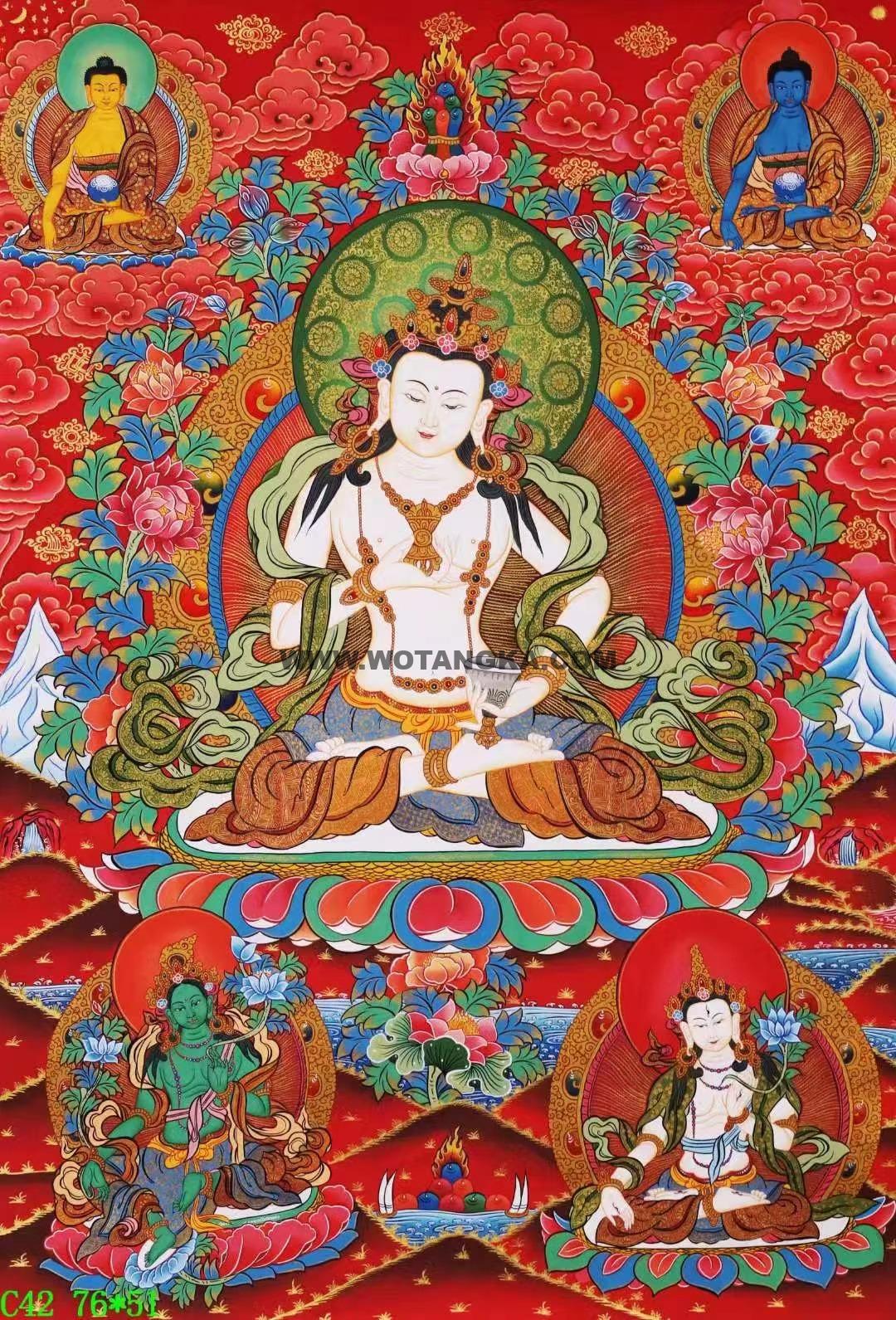 编号138-513331：彩绘唐卡-金刚萨埵（76*51CM左右）