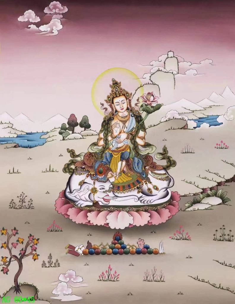 编号138-534968：嘎玛嘎赤-普贤菩萨（60*45CM左右）