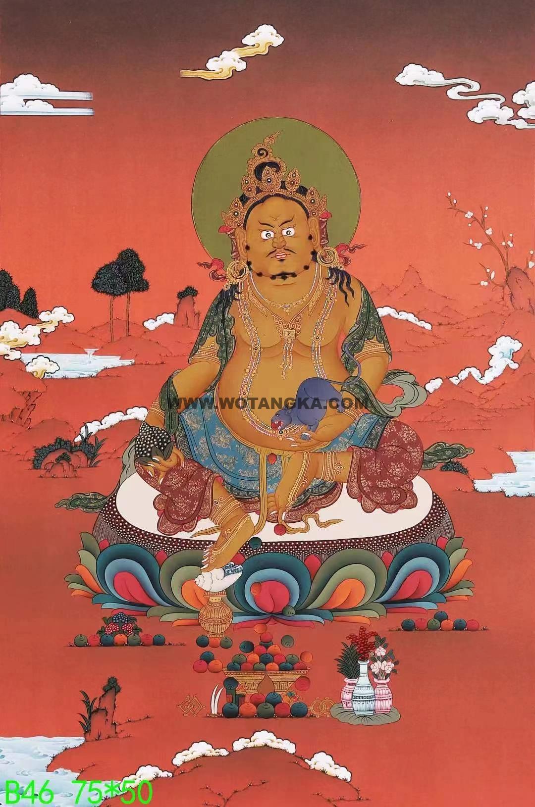 编号138-675559:嘎玛嘎赤-黄财神(75*50CM左右)