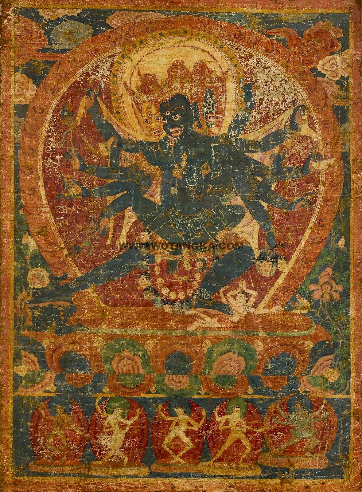 沃唐卡编号AC67616：胜乐金刚