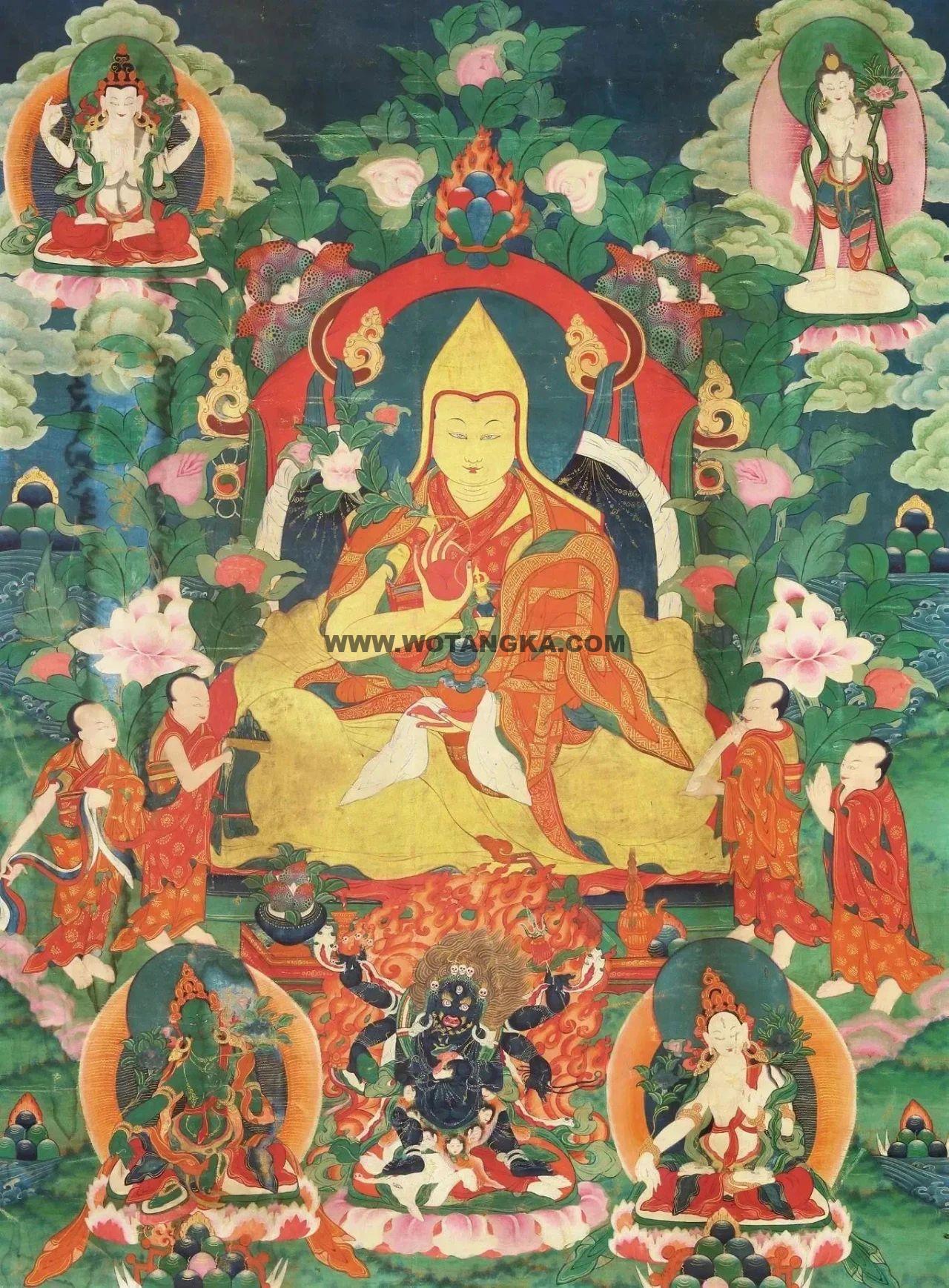 沃唐卡编号AC70357：五世达赖喇嘛