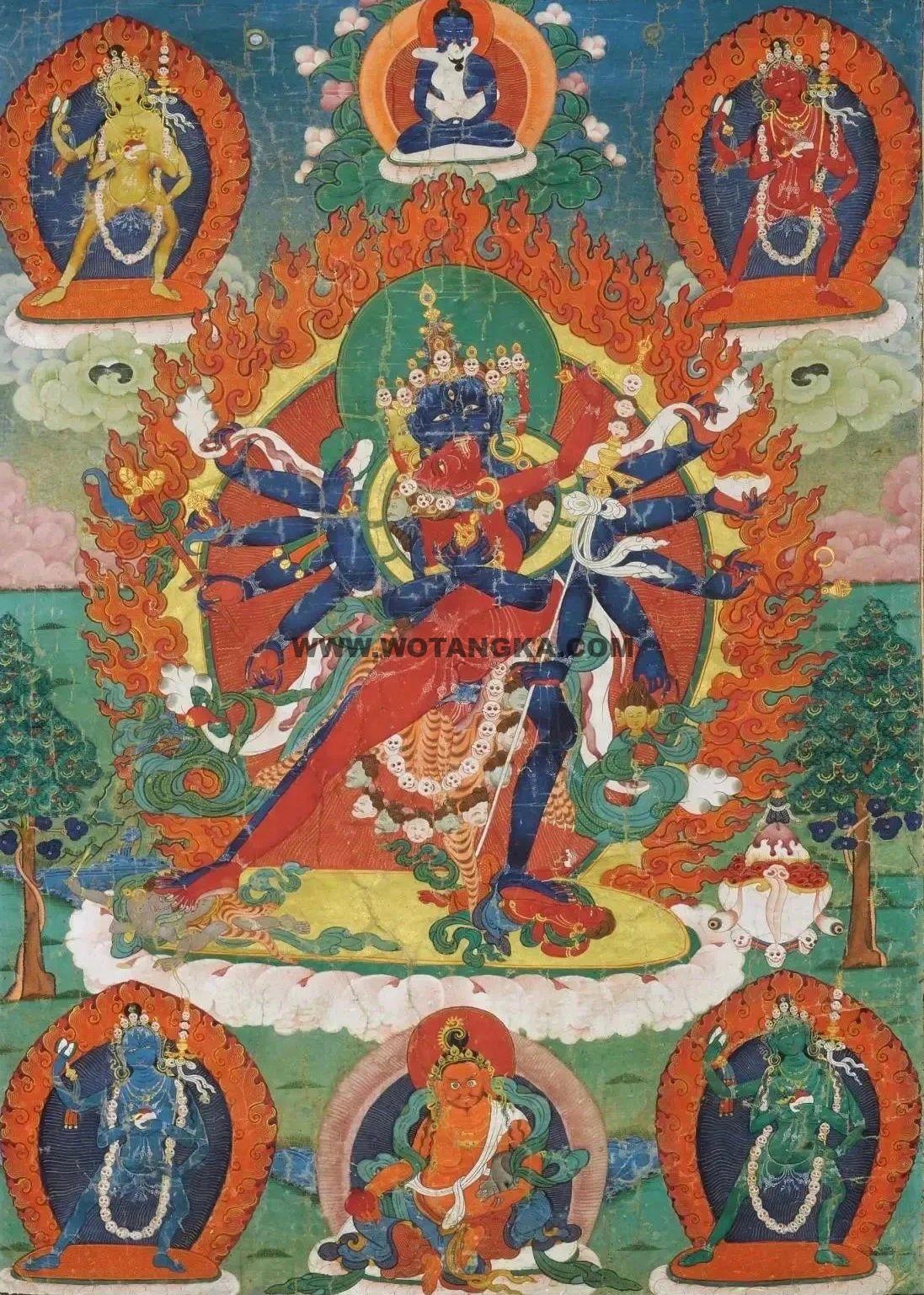 沃唐卡编号AC70857：胜乐金刚