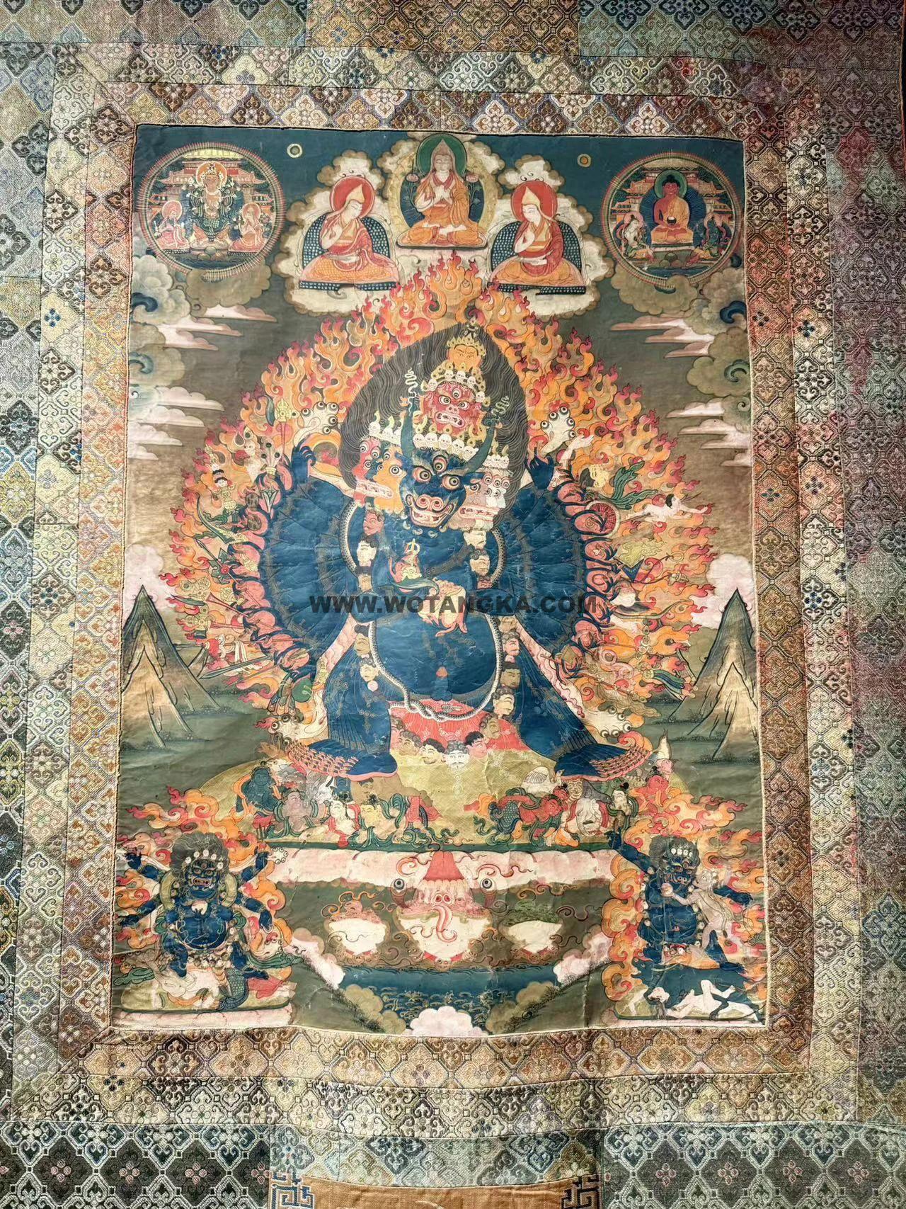 沃唐卡编号AC76831：大威德金刚