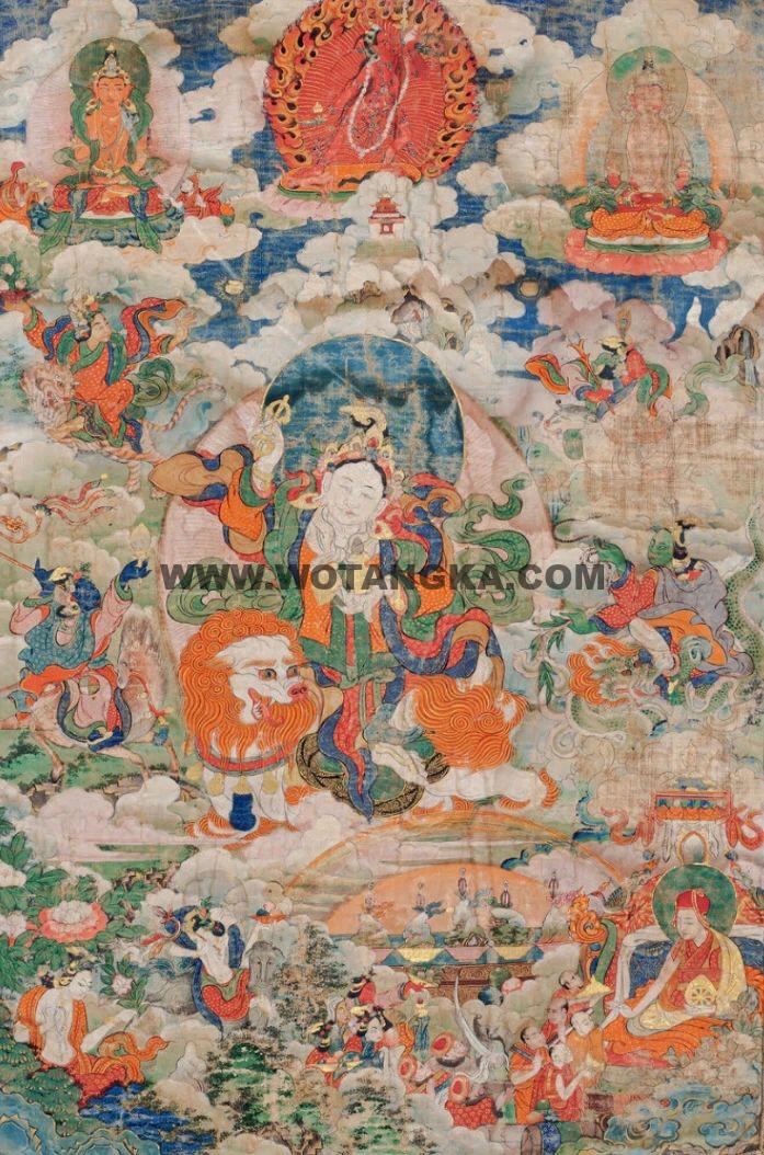 沃唐卡编号AC79718：祥寿五佛母