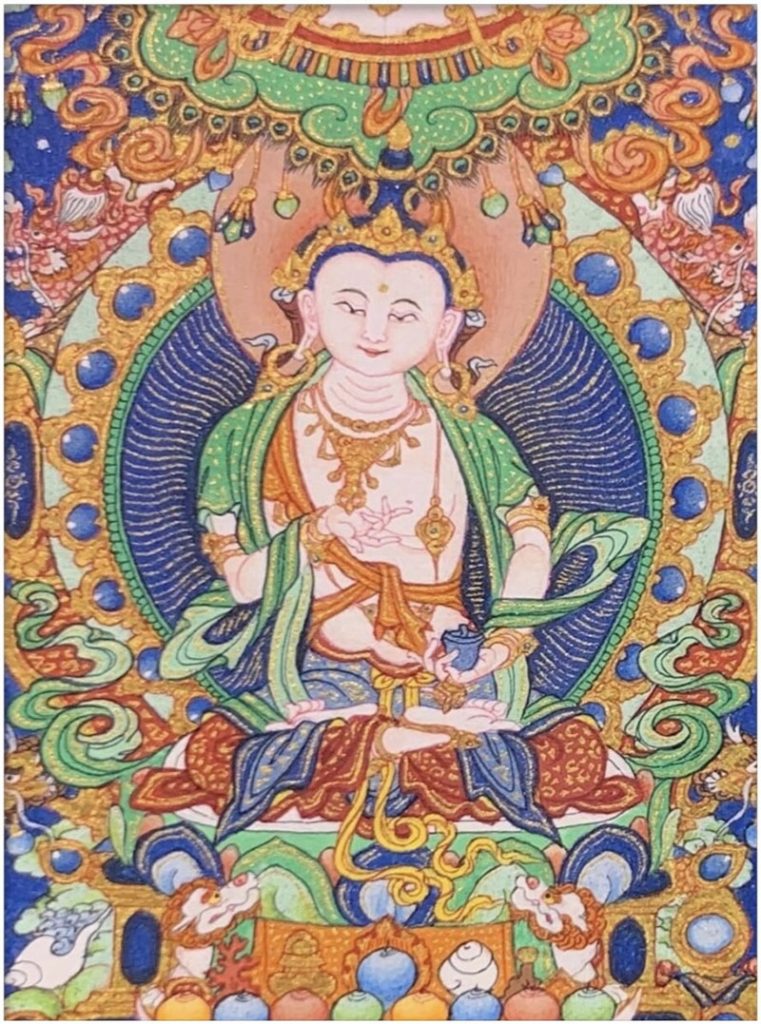 编号118-1937037：彩绘小唐卡-金刚萨埵（长方形·5*4CM左右）
