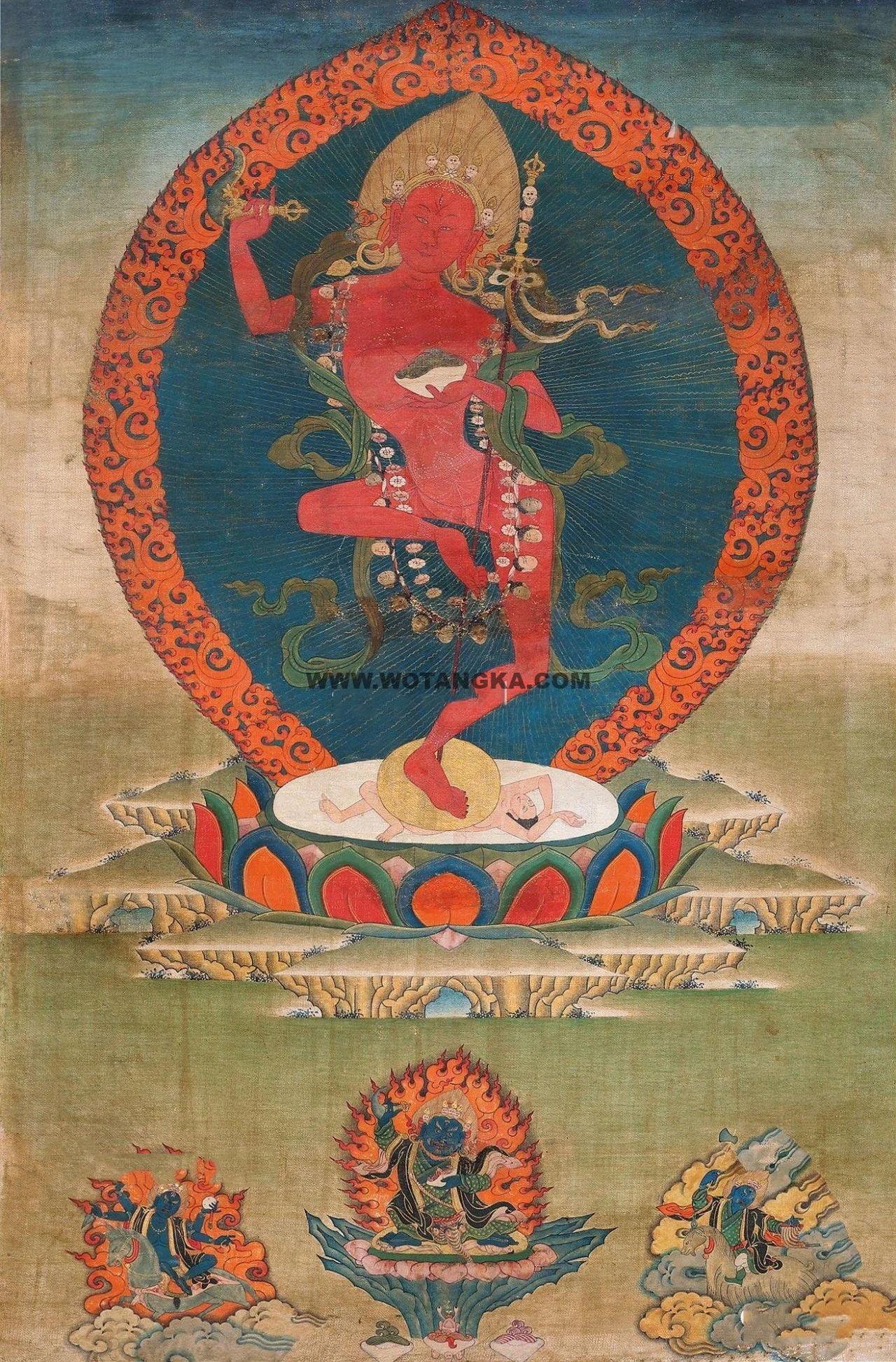 沃唐卡编号AC16906：金刚亥母