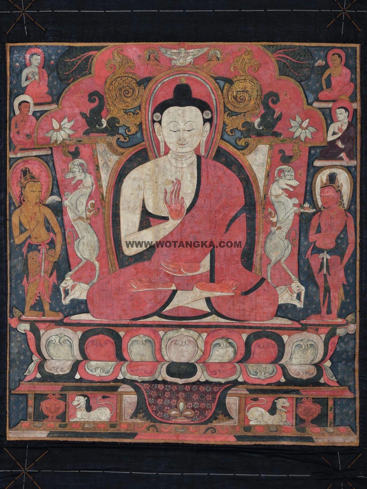 沃唐卡编号AC18675：释迦牟尼佛