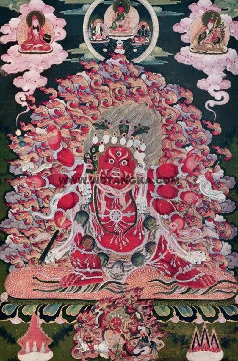 沃唐卡编号AC46904：马头明王