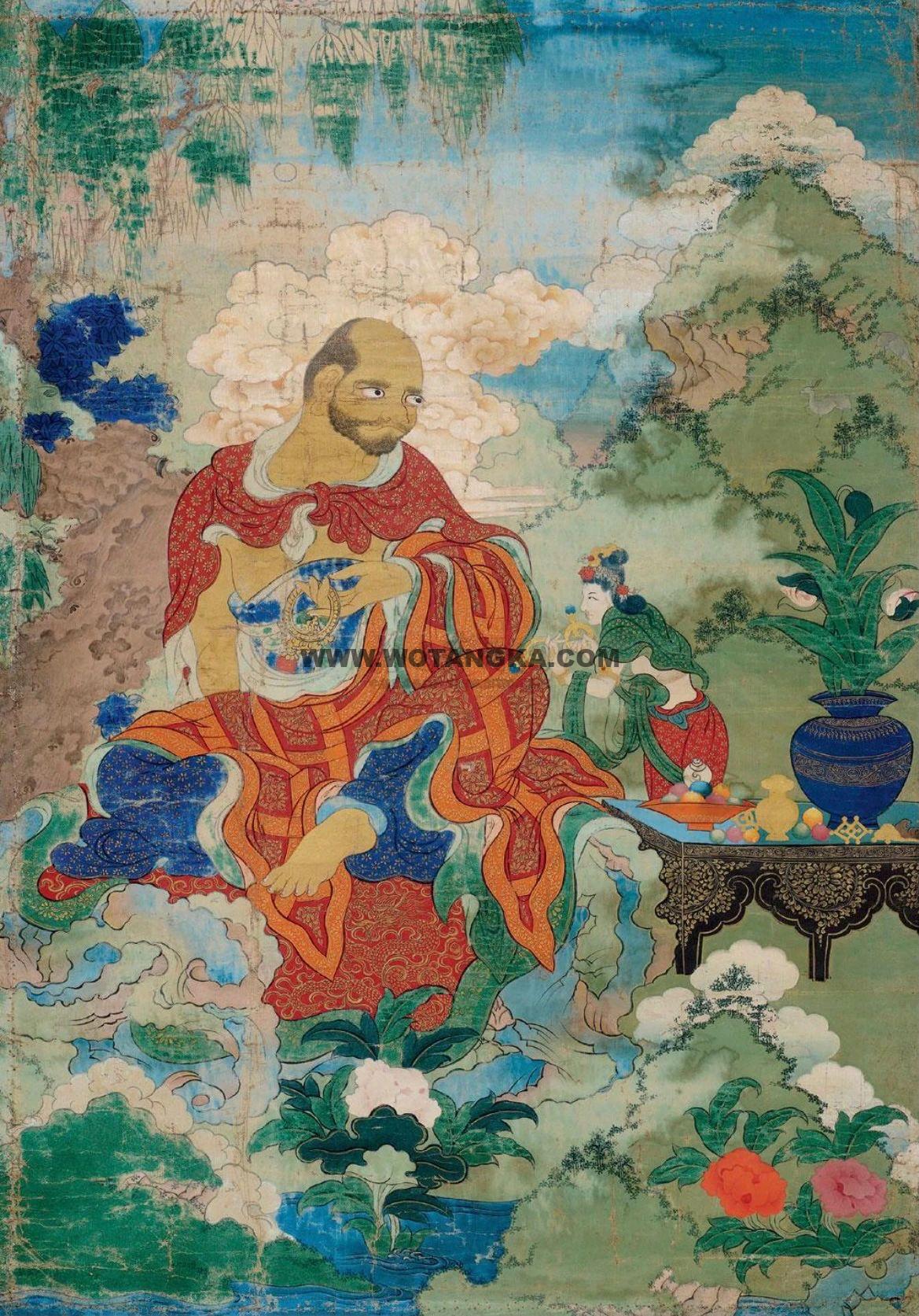 沃唐卡编号AC84668：迦理迦尊者