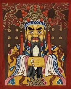 编号118-6744604：彩绘小唐卡-龙五爷（长方形·5*4CM左右）