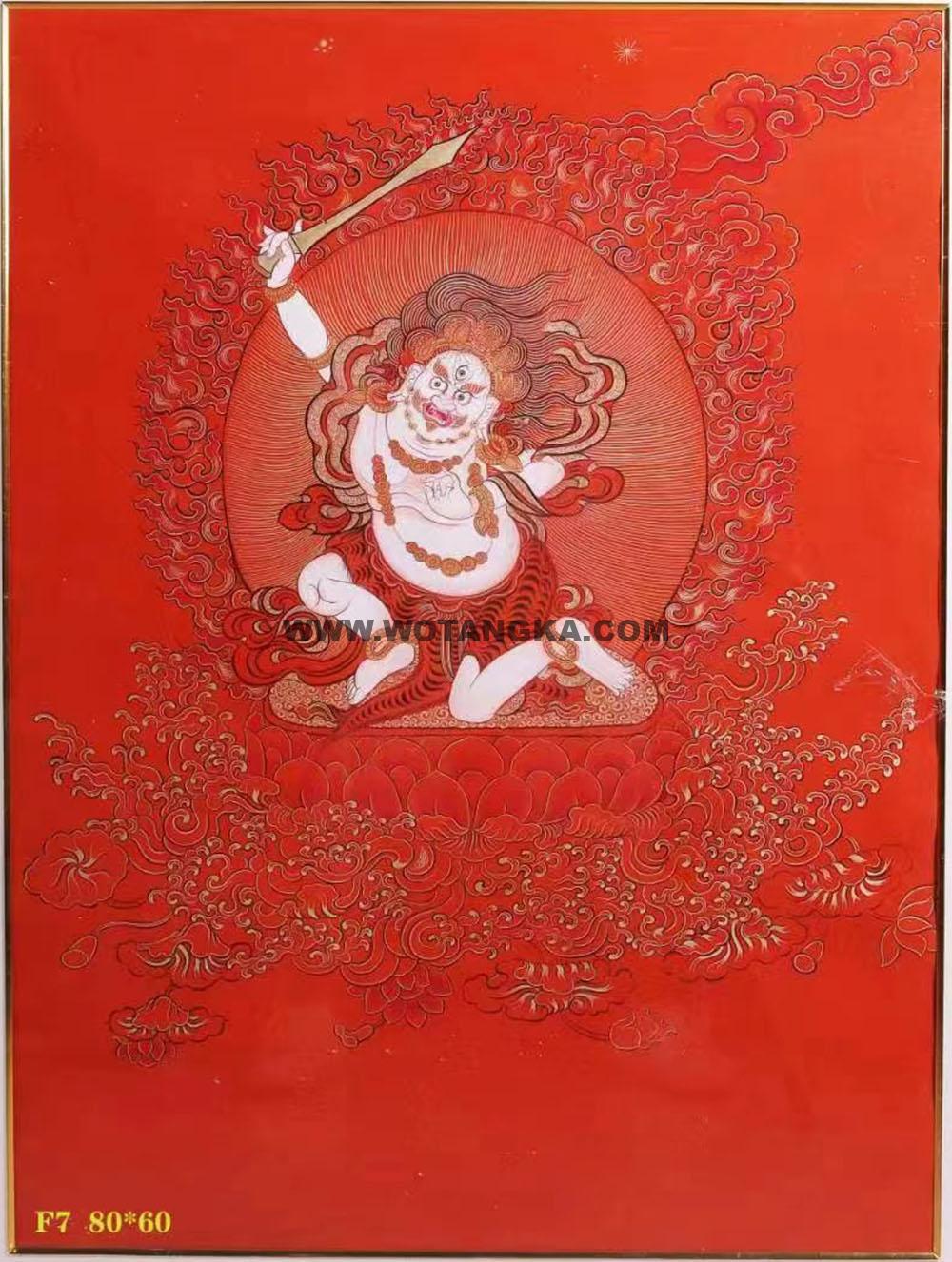 编号138-311638:红金唐卡-不动明王(80*60CM左右)