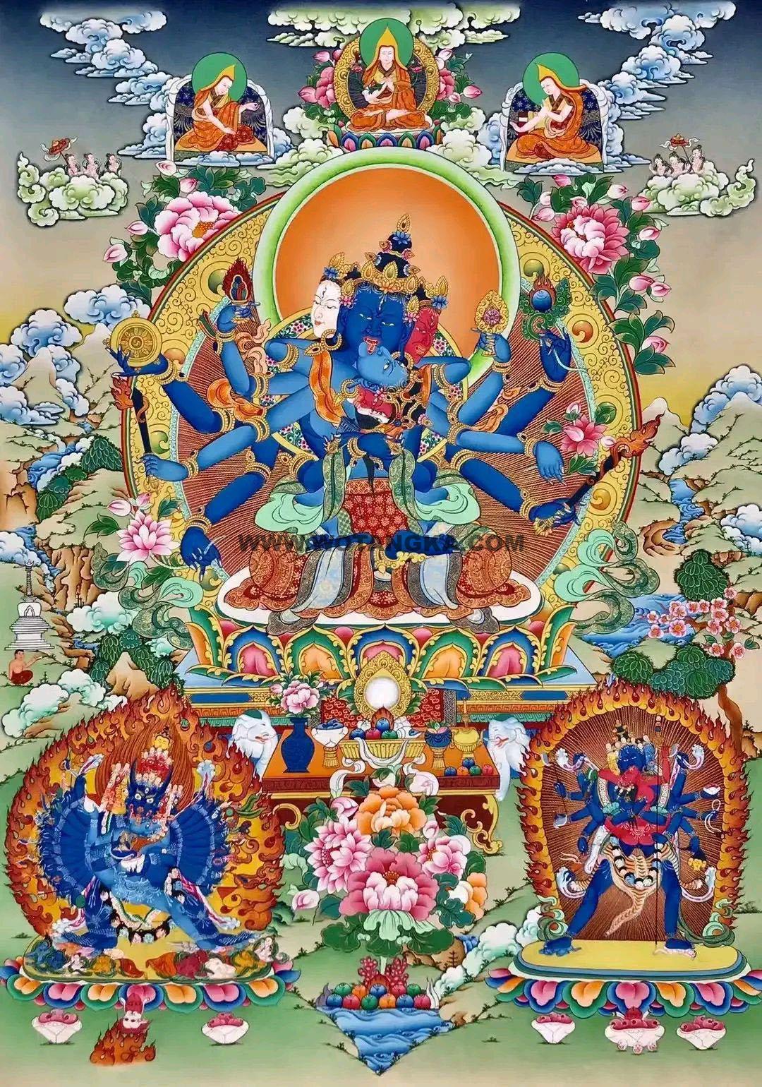 沃唐卡编号AC16482：密集金刚