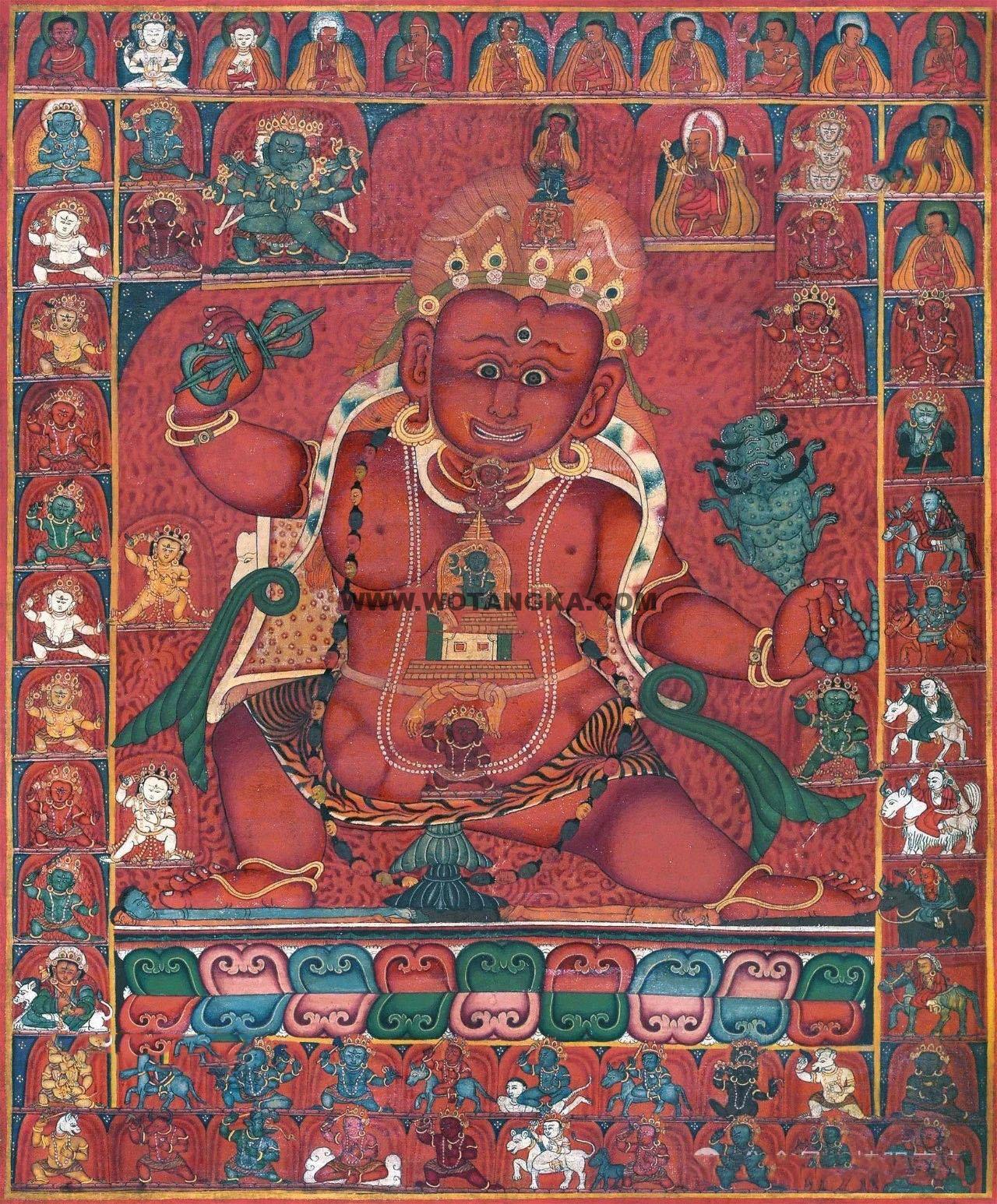 沃唐卡编号AC34635：忿怒莲师