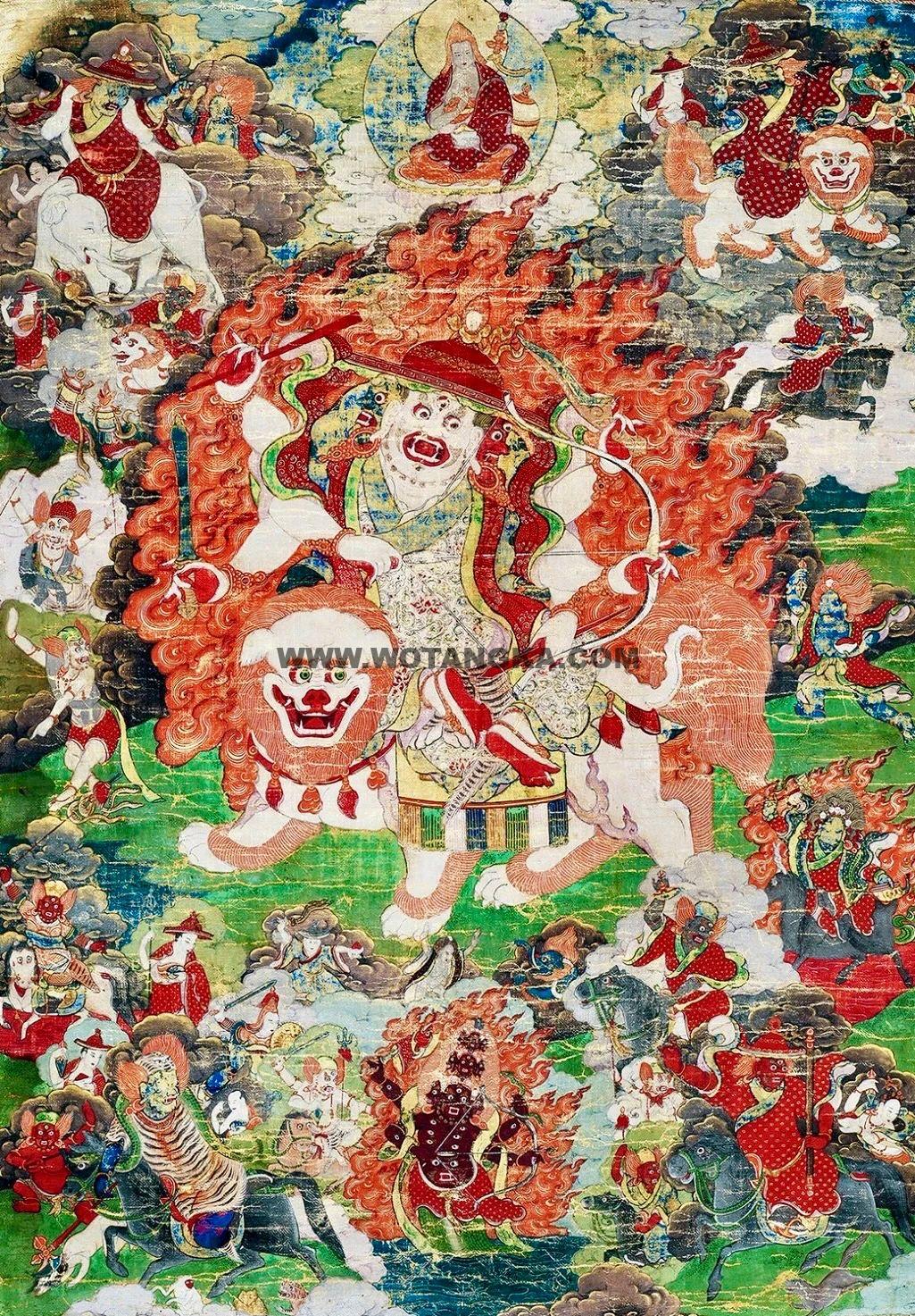 沃唐卡编号AC55813：白哈尔