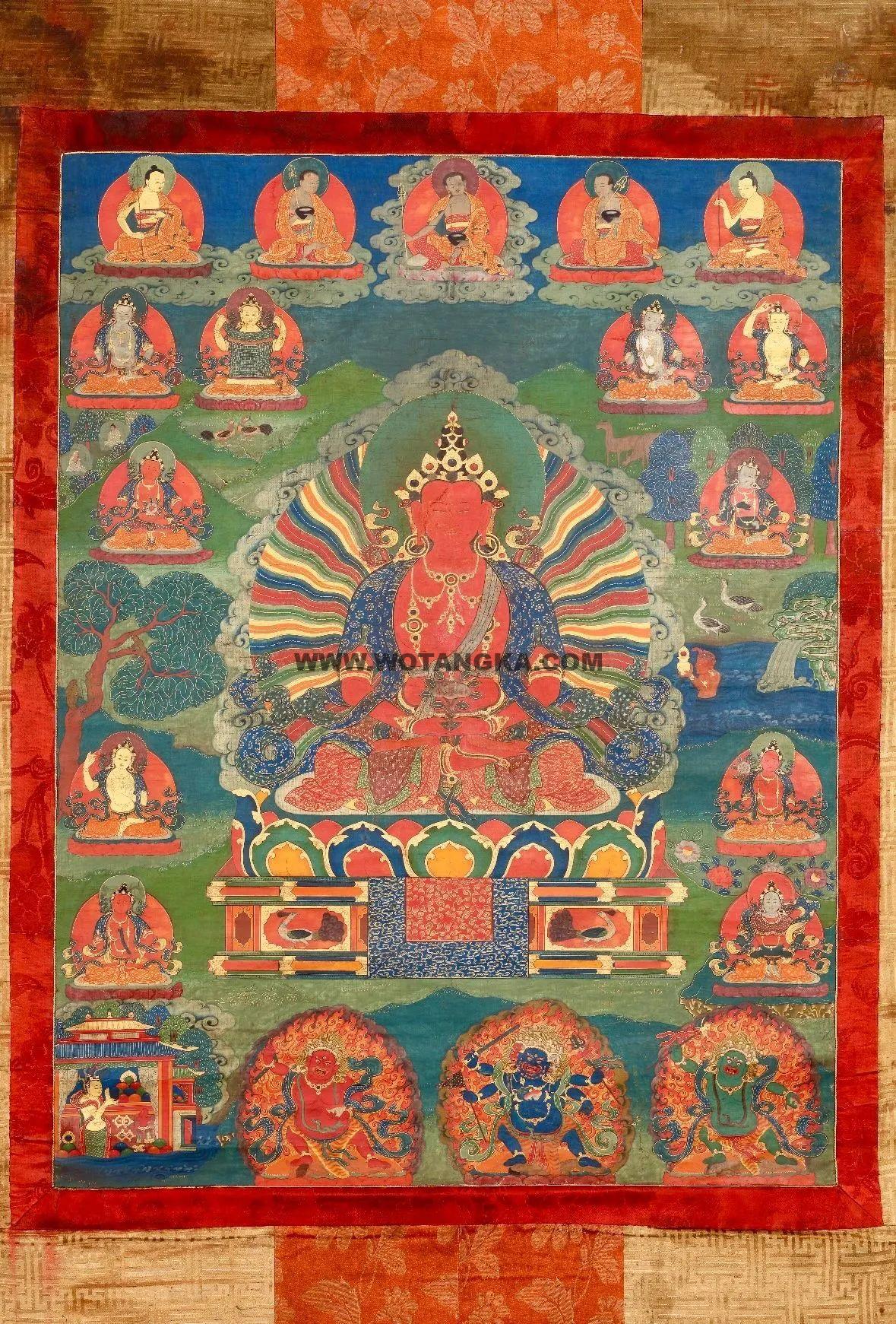 沃唐卡编号AC55864：长寿佛