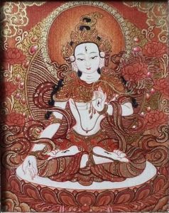 编号118-1949781：红金小唐卡-白度母（长方形·5*4CM左右）