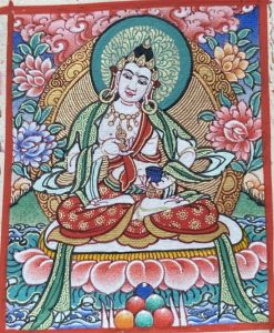 编号118-5132432：彩绘小唐卡-金刚萨埵（长方形·5*4CM左右）