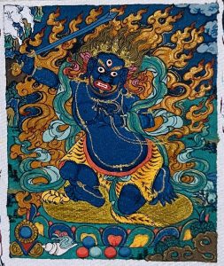 编号118-8969512：彩绘小唐卡-不动明王（长方形·5*4CM左右）