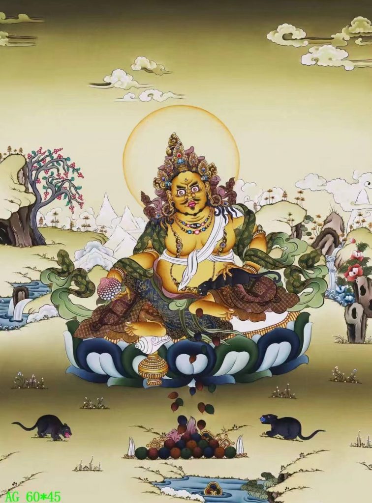 编号138-208961：嘎玛嘎赤-黄财神（60*45CM左右）