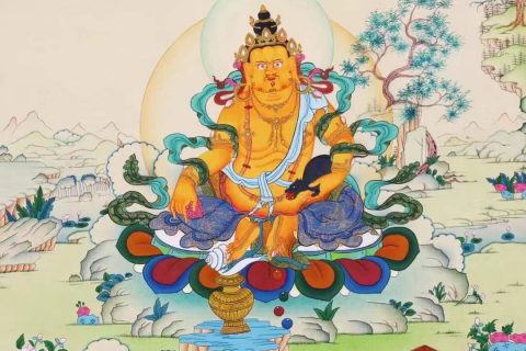 编号138-864283：嘎玛嘎赤-黄财神·五方财神（60*45CM左右）