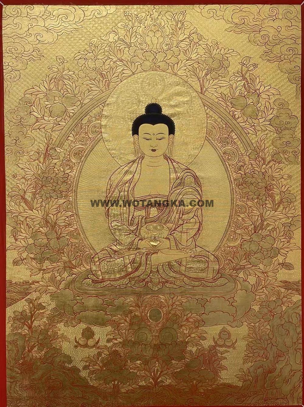 编号188-127545:黄金唐卡-阿弥陀佛(60*45CM左右)