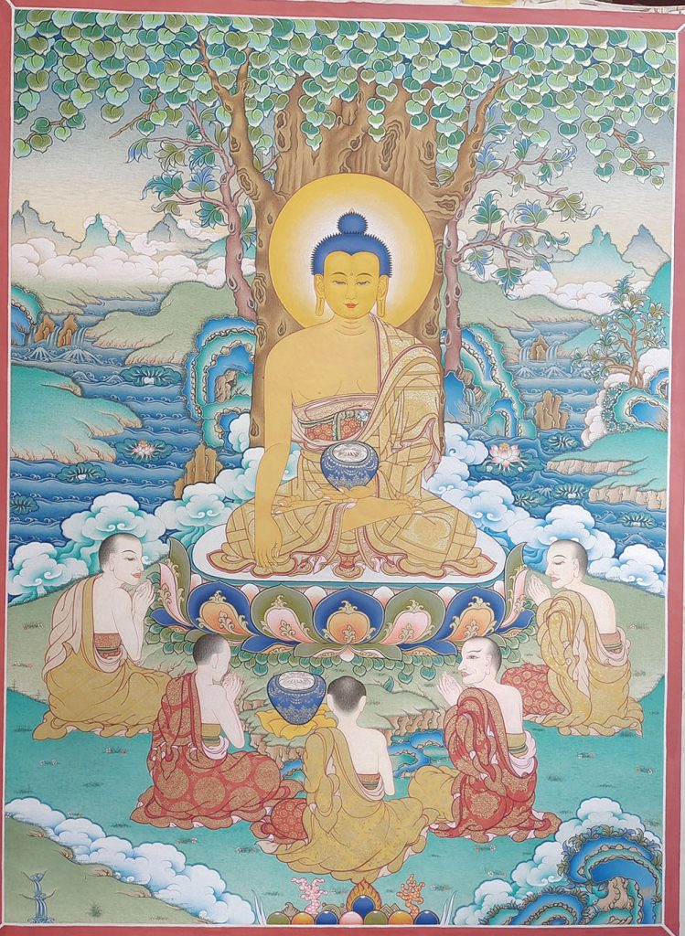 编号188-421154：彩绘唐卡-释迦牟尼佛（73*50CM左右）