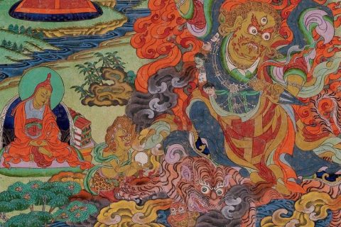 沃唐卡编号AC36706：愤怒莲师