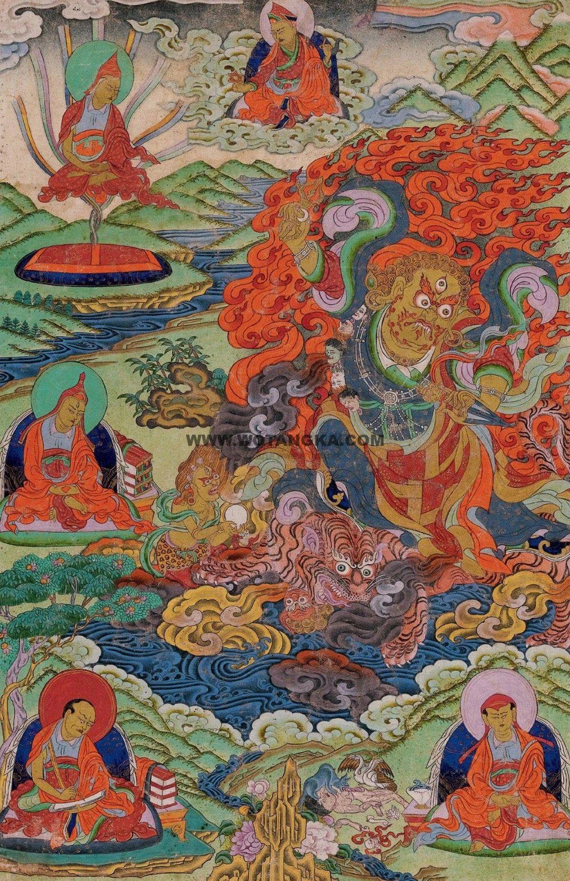 沃唐卡编号AC36706：愤怒莲师