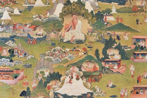 沃唐卡编号AC36955：米拉日巴尊者