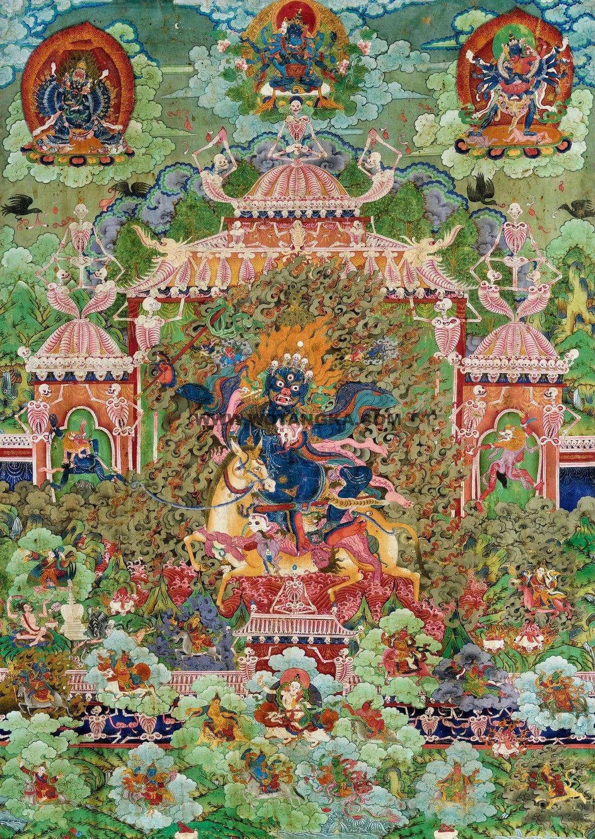 沃唐卡编号AC42568：吉祥天母