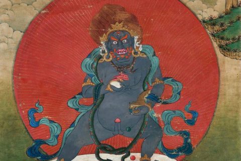 沃唐卡编号AC44806：黑财神