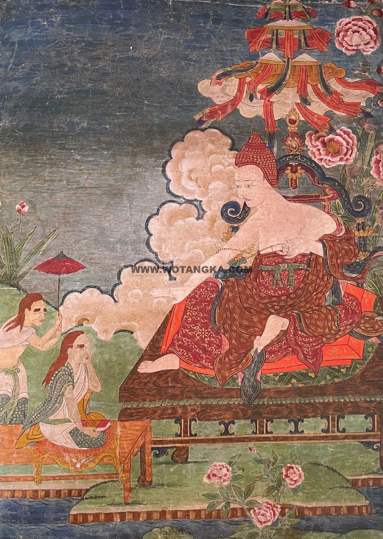 沃唐卡编号AC48881：二圣六庄严之陈那