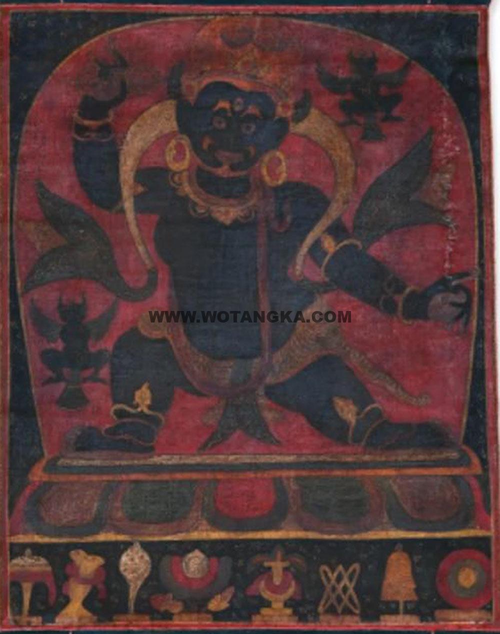 沃唐卡编号AC56249：愤怒金刚手