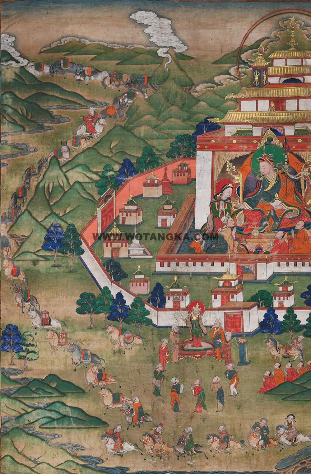 沃唐卡编号AC61087：莲花生大师