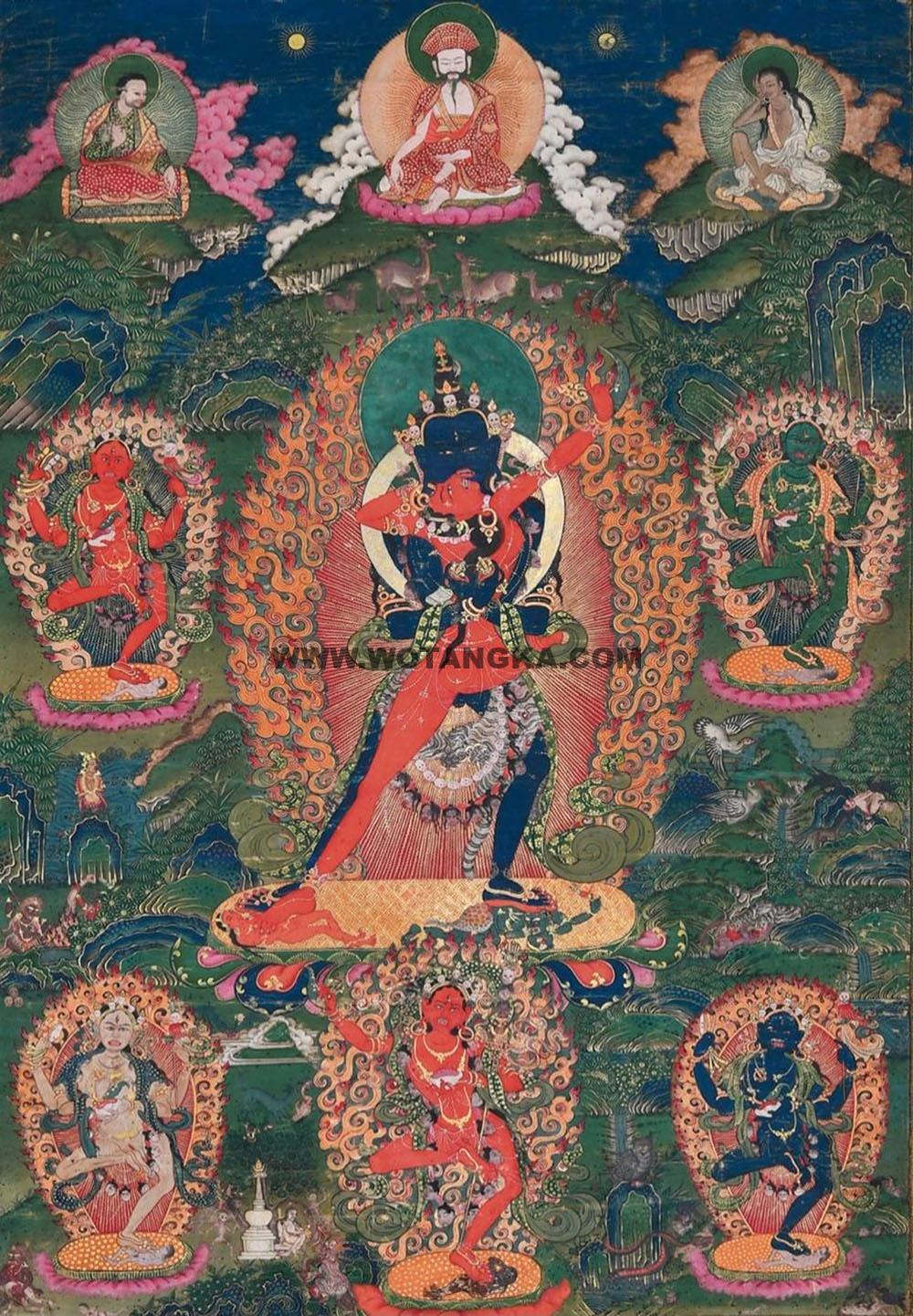 沃唐卡编号AC63925：胜乐金刚