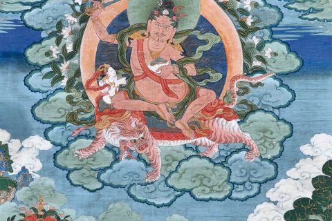 沃唐卡编号AC64589：宗喀巴五照见