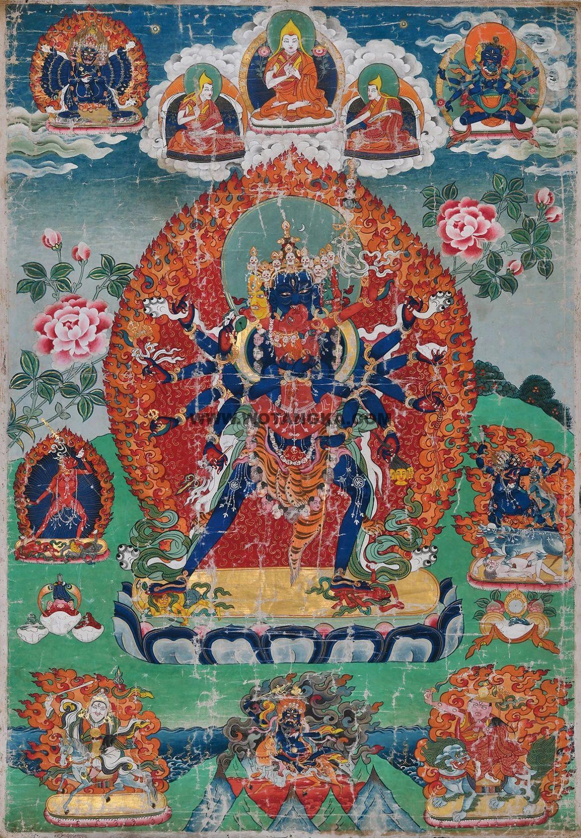 沃唐卡编号AC64886:胜乐金刚