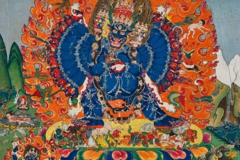 沃唐卡编号AC67863：大威德金刚