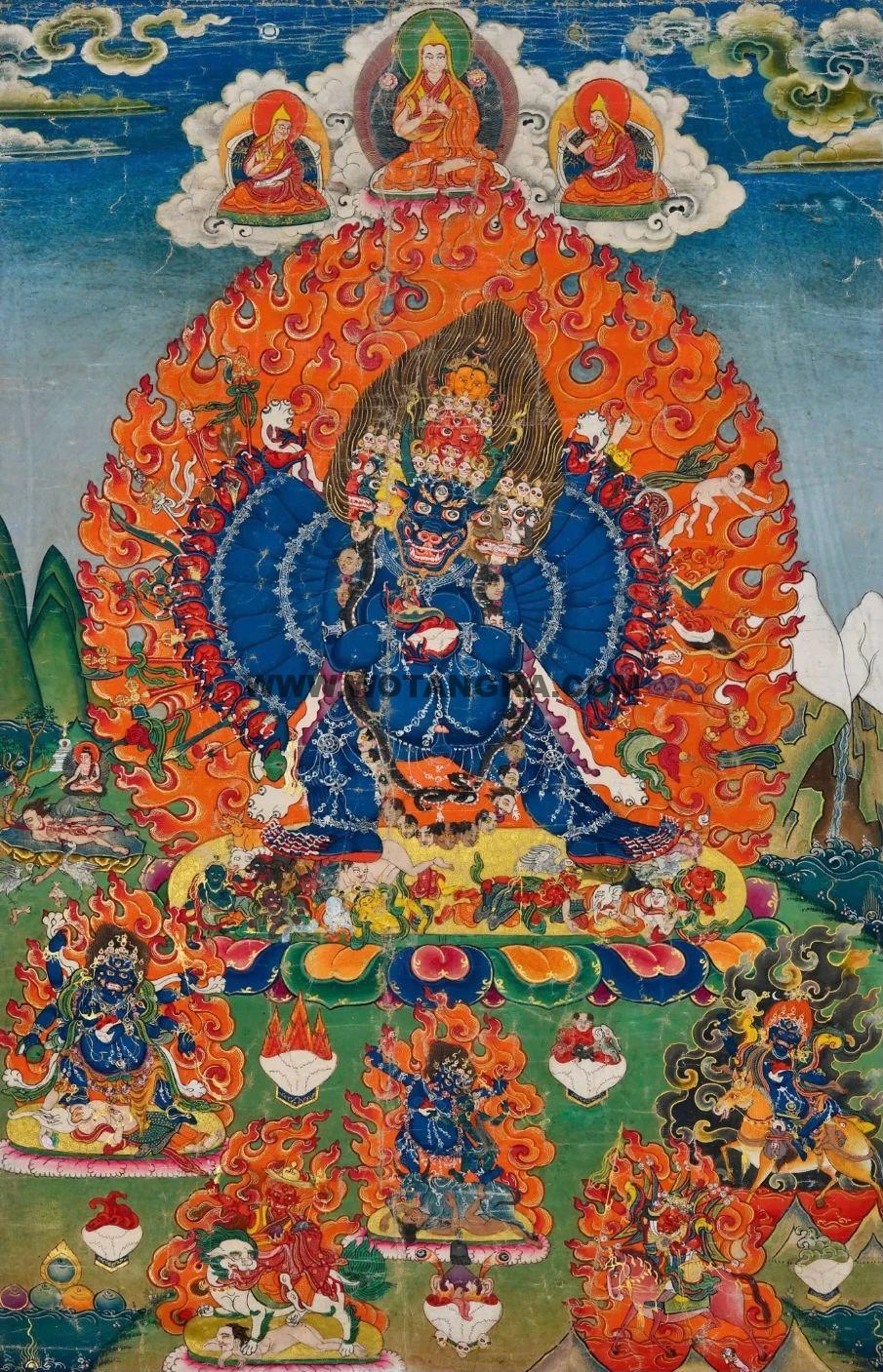 沃唐卡编号AC67863：大威德金刚