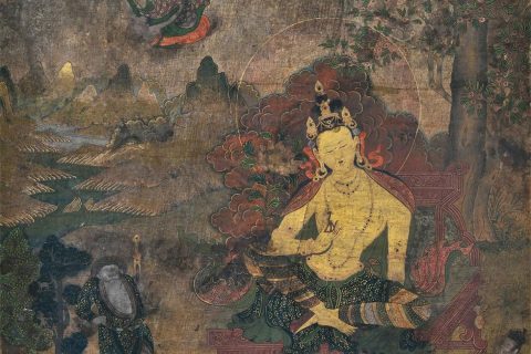 沃唐卡编号AC70294：静息观音