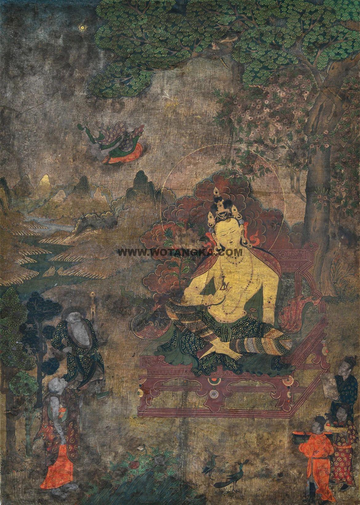 沃唐卡编号AC70294：静息观音