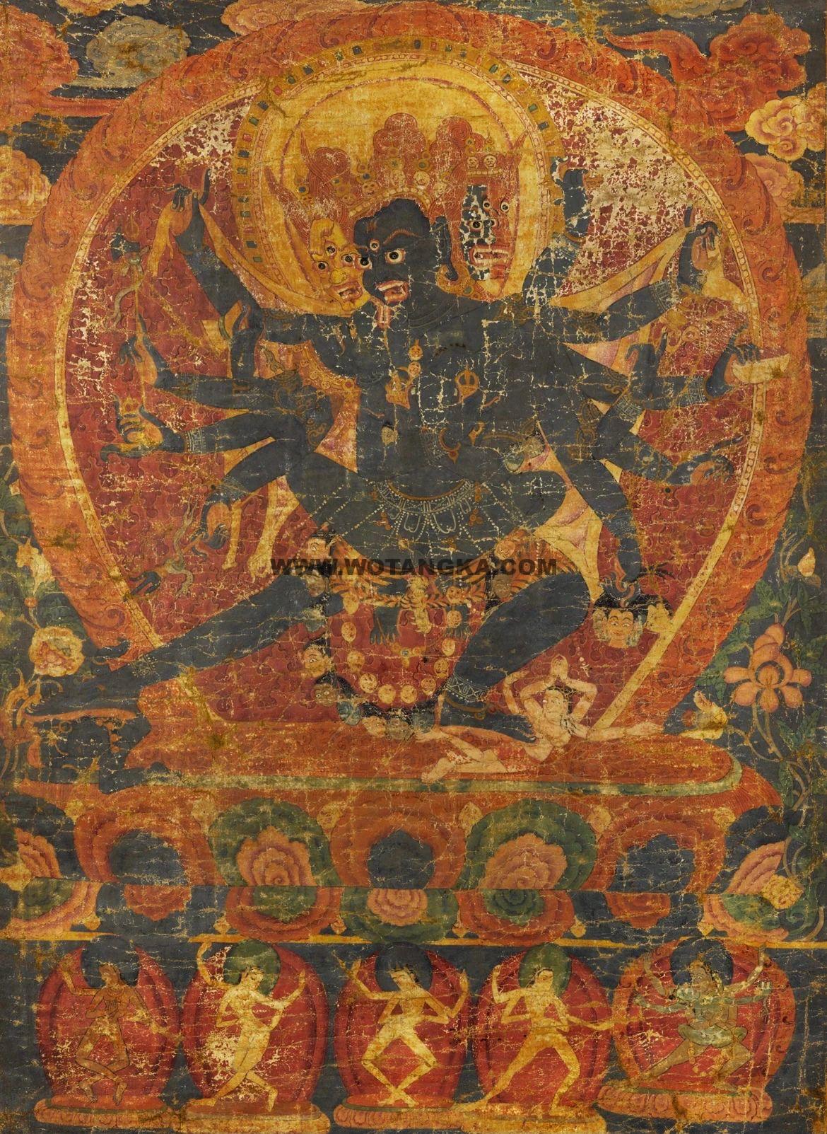 沃唐卡编号AC76815：胜乐金刚