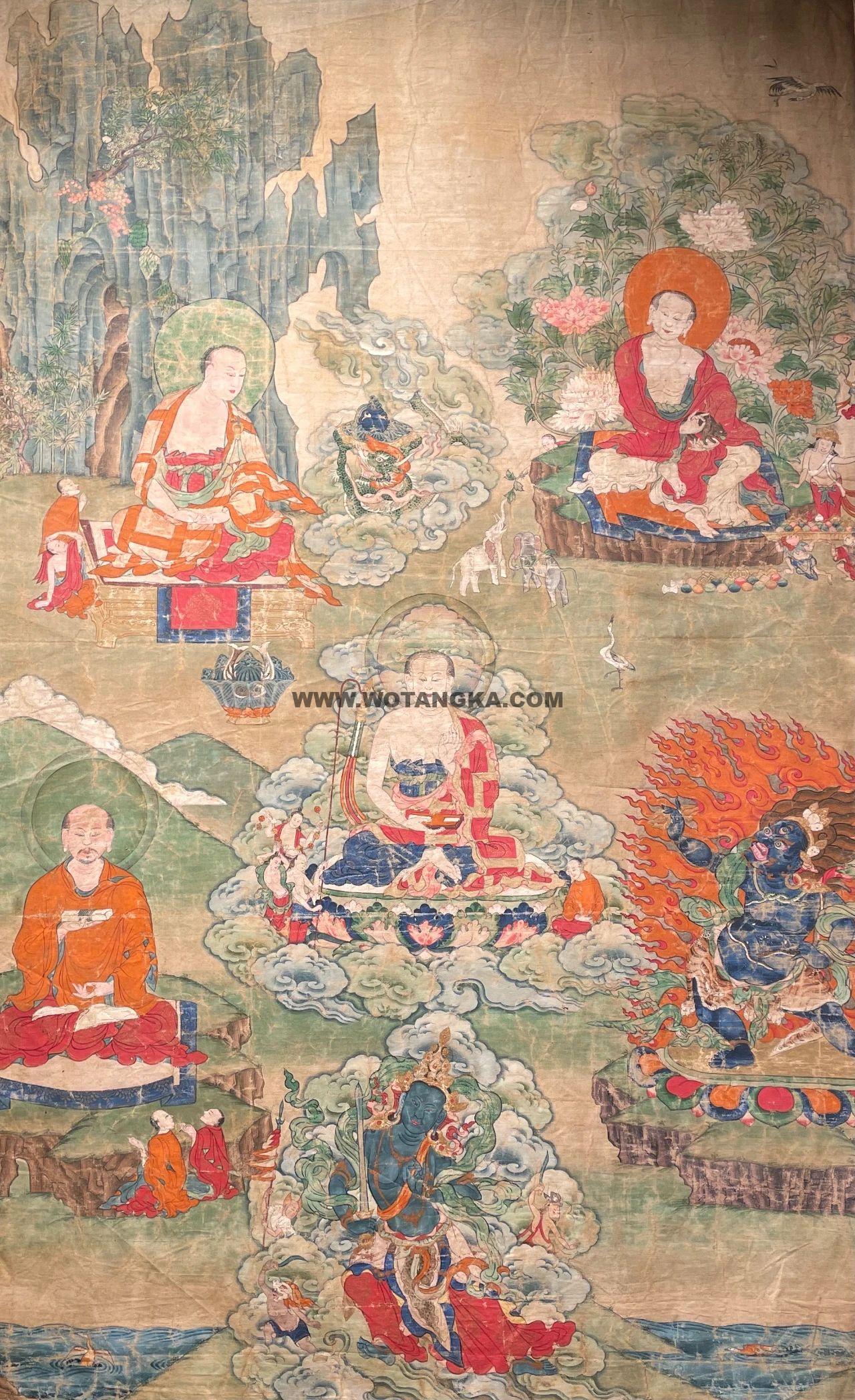 沃唐卡编号AC80766:四尊者