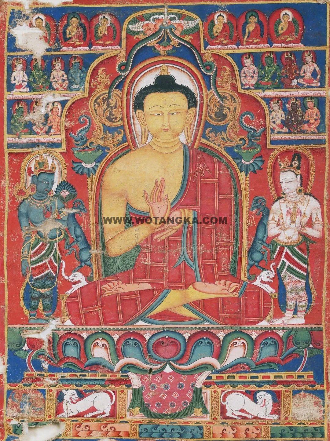 沃唐卡编号AC86511：释迦说法
