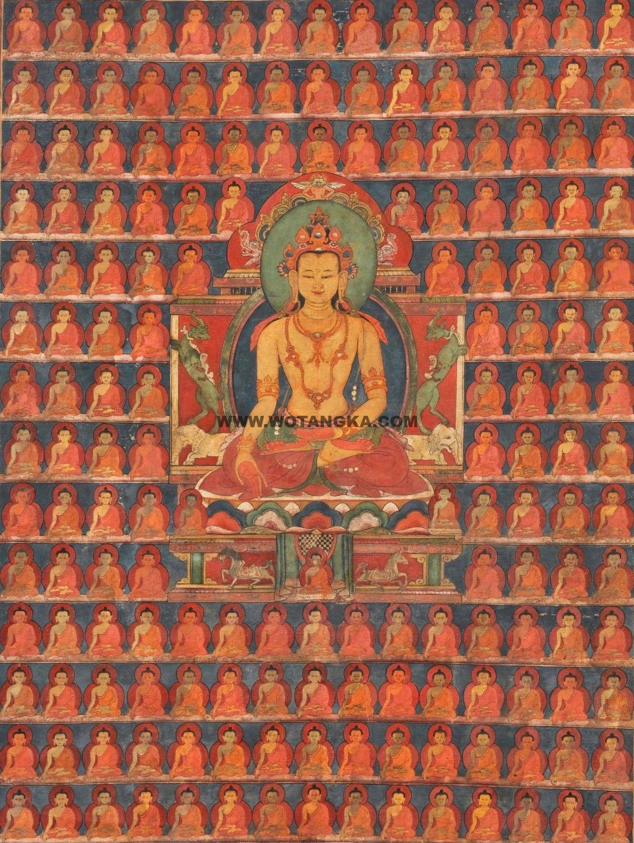 沃唐卡编号AC88359：宝生佛