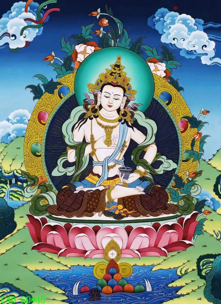 编号138-424305：彩绘唐卡-金刚萨埵（60*45CM左右）