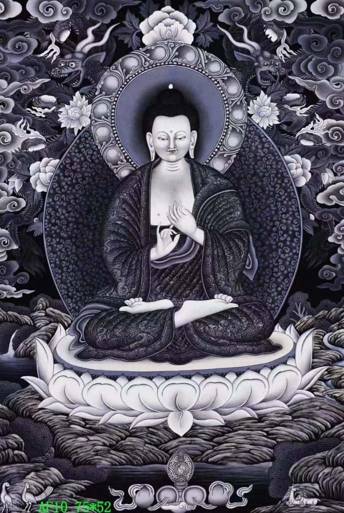 编号138-981872：彩绘唐卡-大日如来（75*52CM左右）