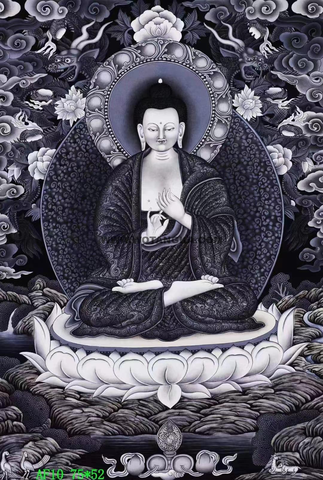 编号138-981872：彩绘唐卡-大日如来（75*52CM左右）