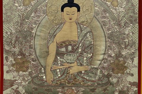 编号188-696169：黄金唐卡-释迦牟尼佛（60*45CM左右）